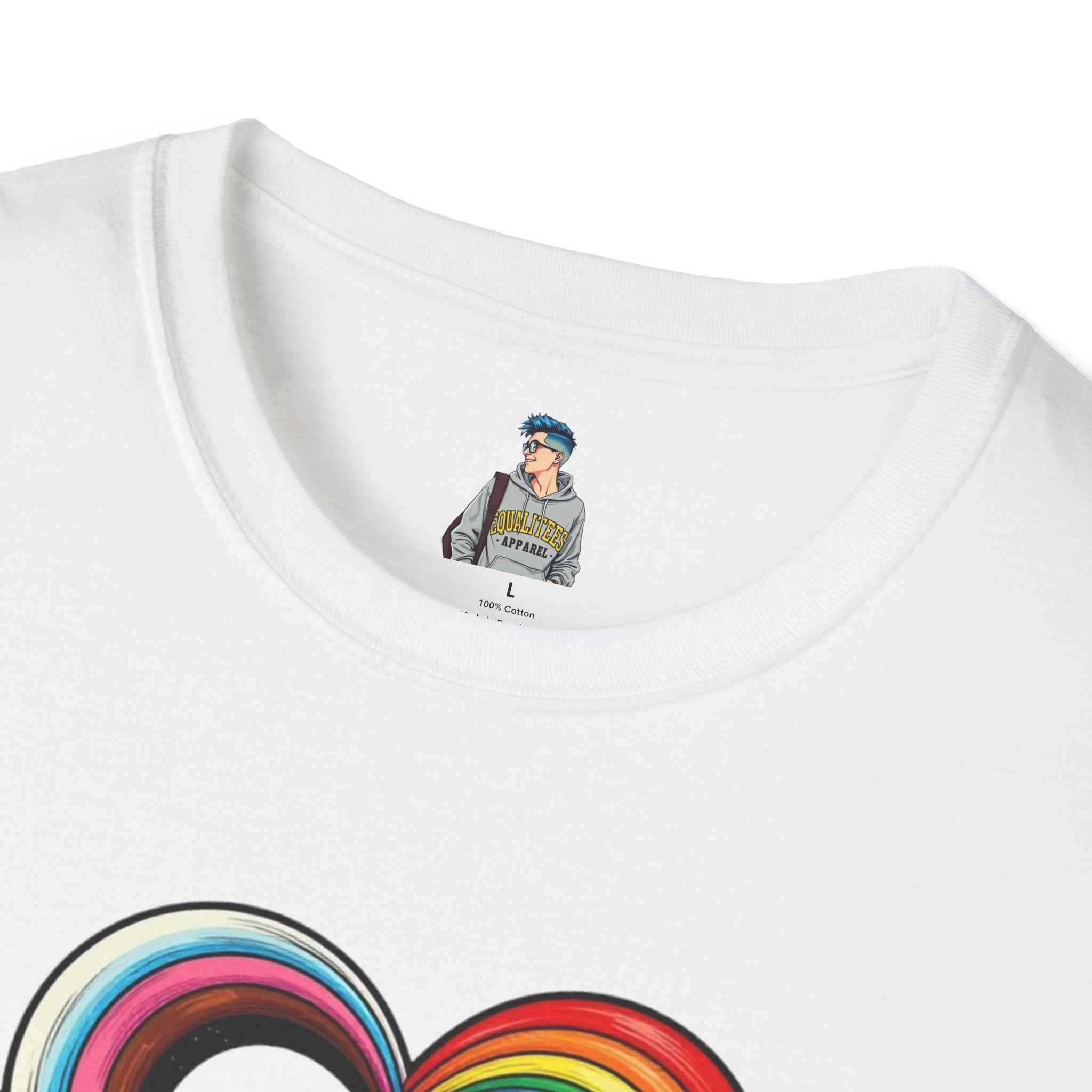 Let Your Love Flow Rainbow Heart T-Shirt