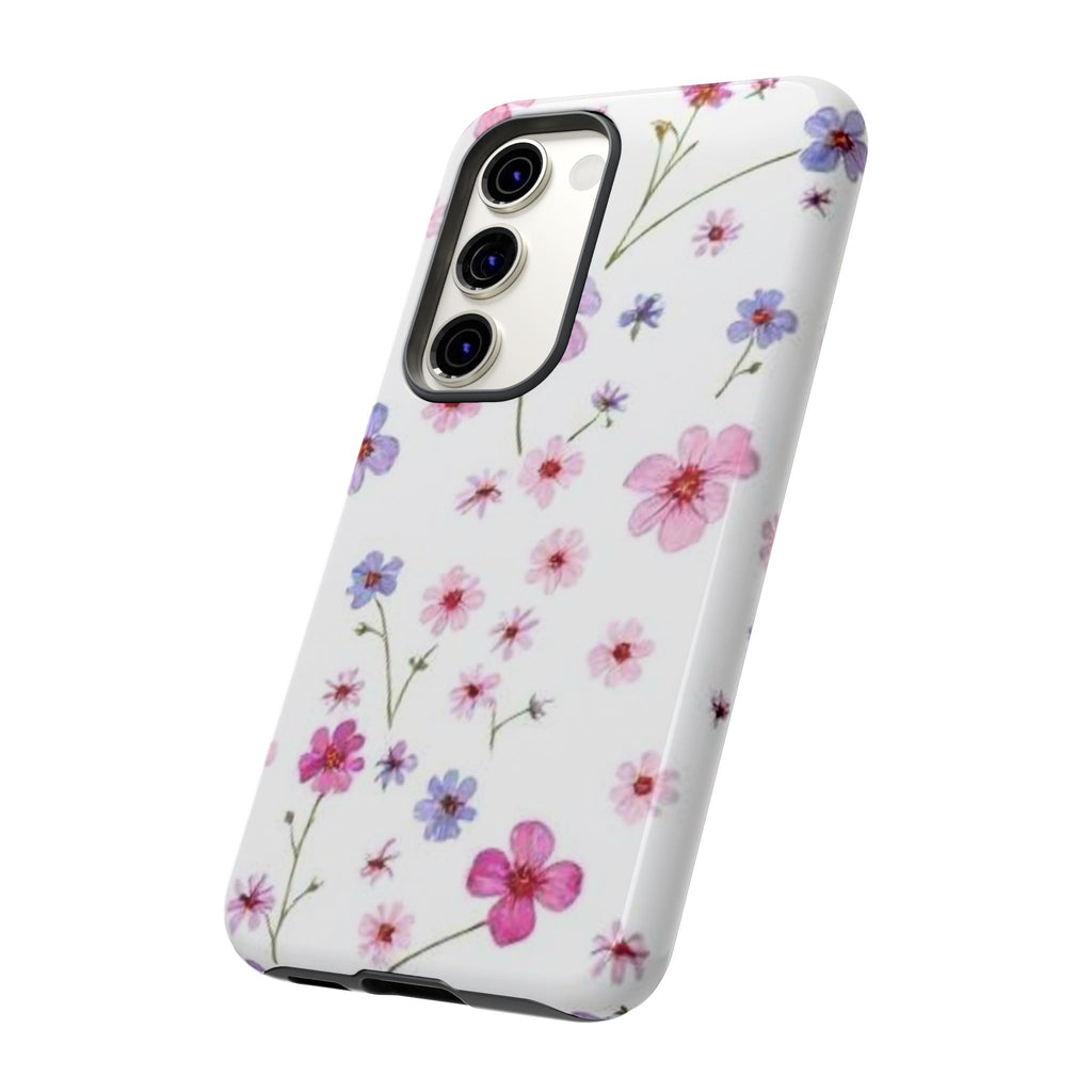 Pink Wildflower Tough Case for Android