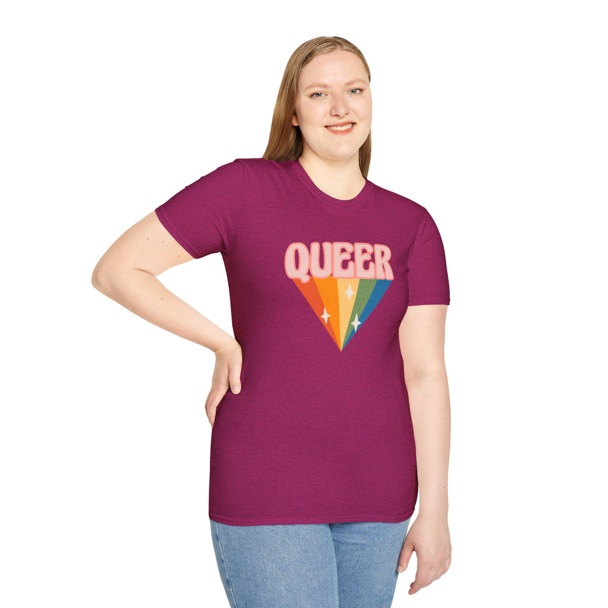 Queer Rainbow Sparkle Pride Tree Las Vegas T-Shirt