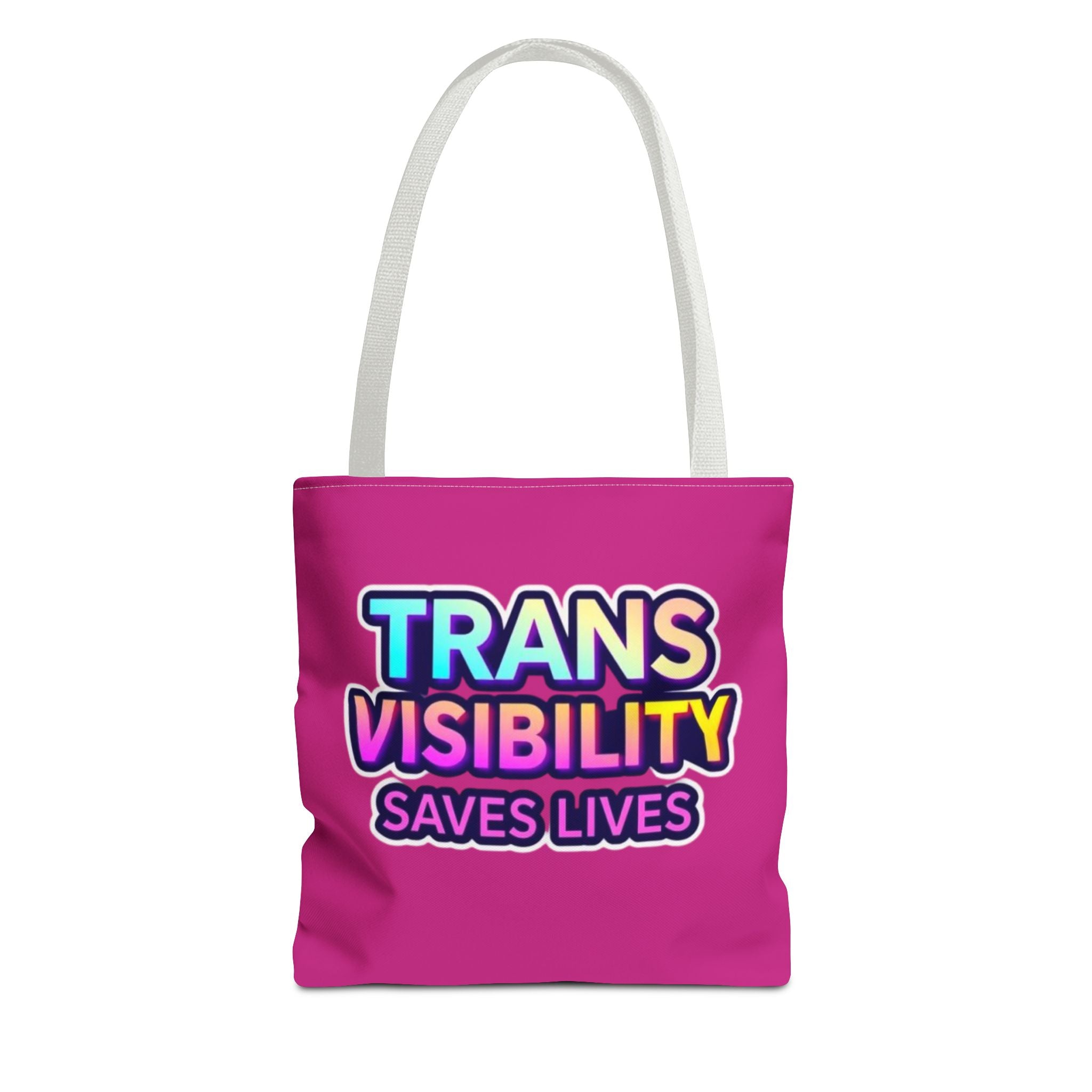 Trans Visibility Saves Lives Tote Bag