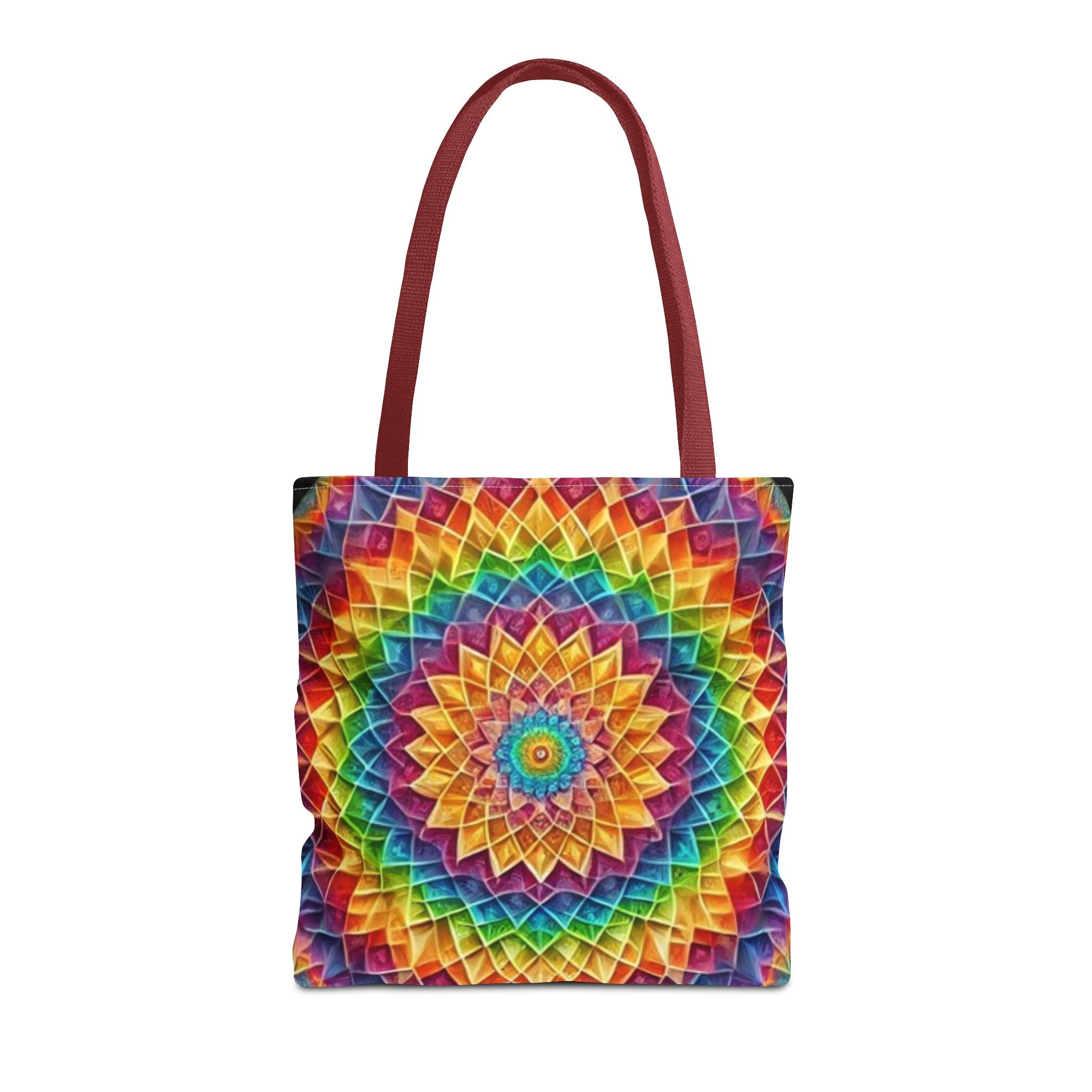Rainbow Mandala Tote Bag