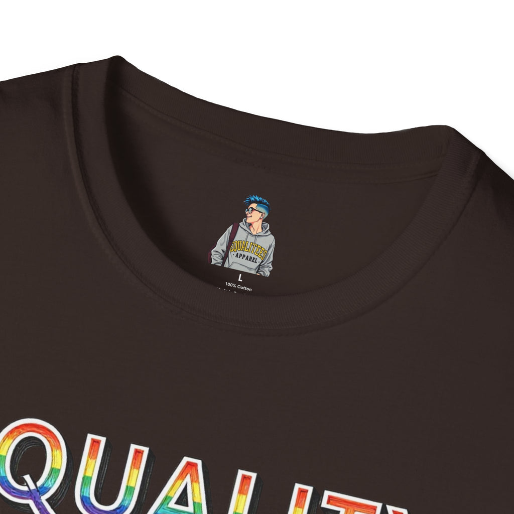 Equality is Greater Than Division T-Shirt — Rainbow Pride Graphic Tee