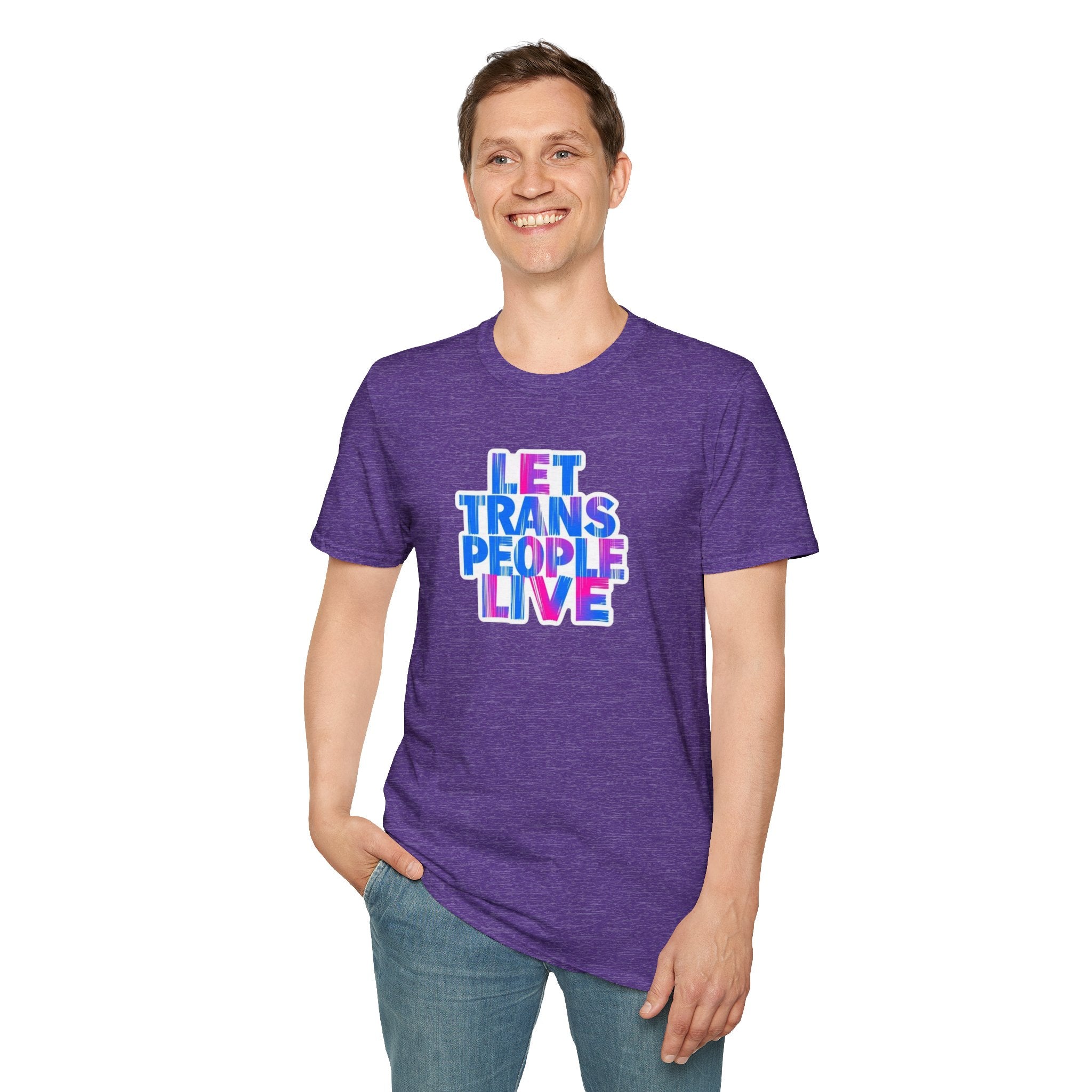 Let Trans People Live Unisex Softstyle T-Shirt