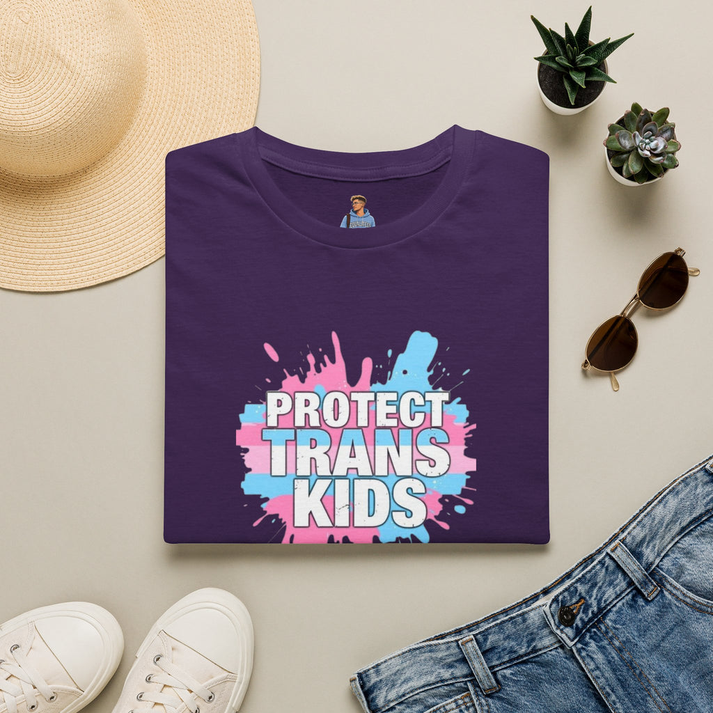 Protect Trans Kids Unisex Softstyle T-Shirt - Supportive LGBTQ+ Apparel