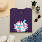 Protect Trans Kids Unisex Softstyle T-Shirt - Supportive LGBTQ+ Apparel
