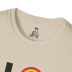 Vibrant LOVE Design for Pride Unisex Softstyle T-Shirt