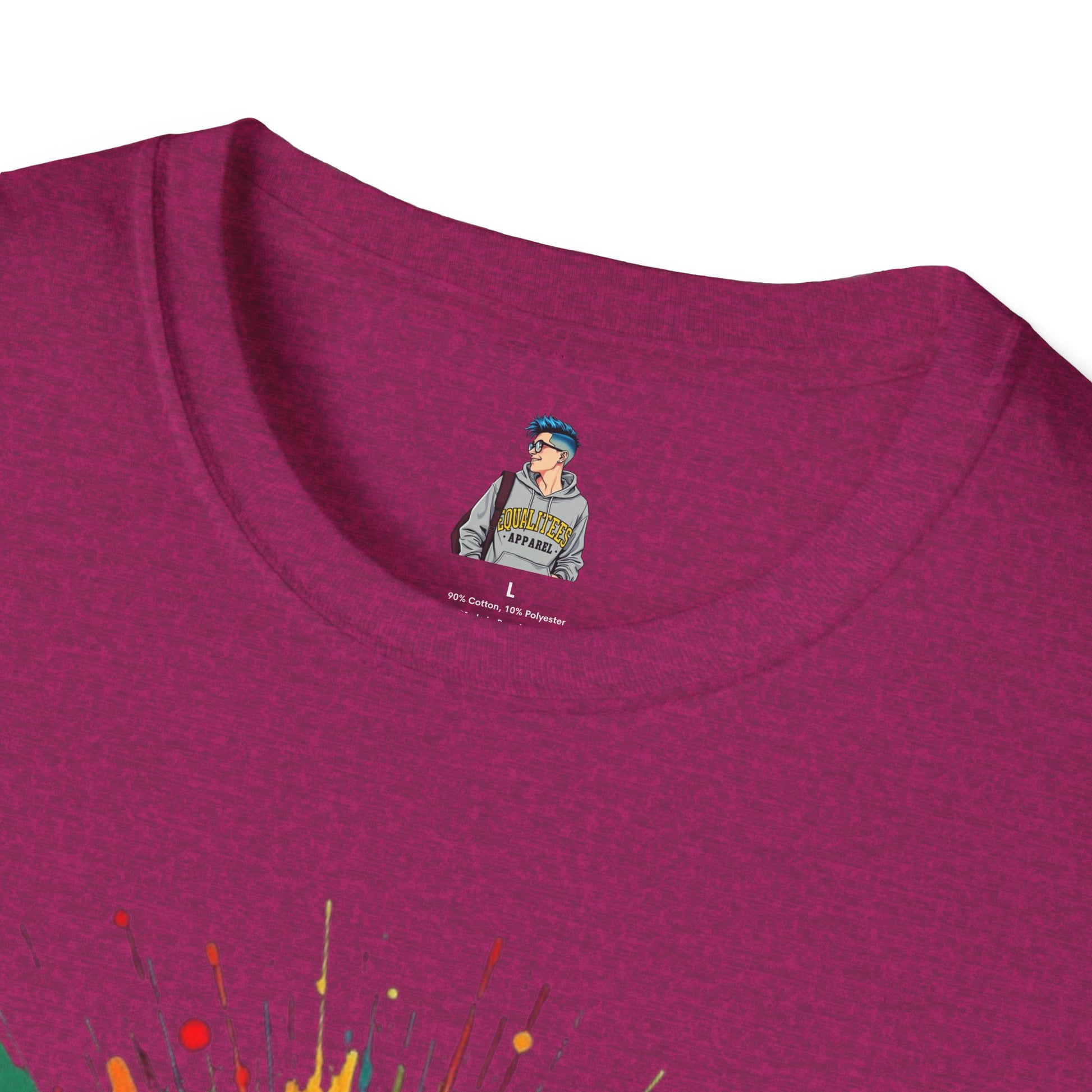 We All Belong Unisex Softstyle T-Shirt - Colorful Pride Tee