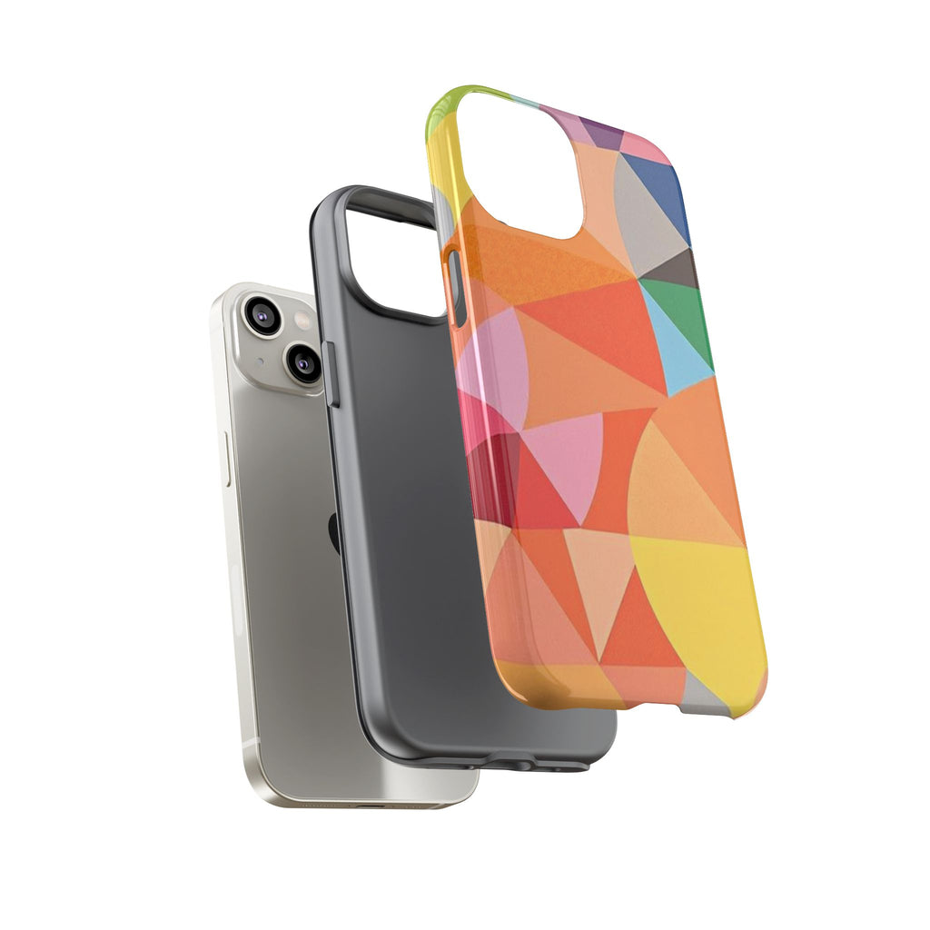 Colorful Geometric Tough Phone Case for iPhone