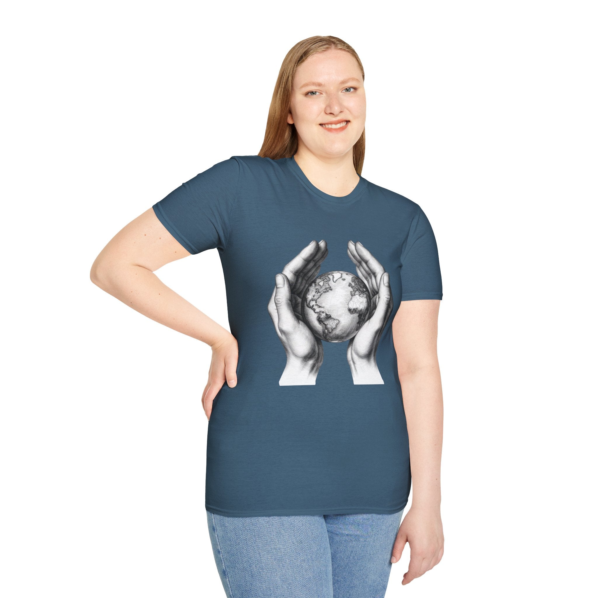 Earth in Your Hands T-Shirt — Protect the Planet Graphic Tee