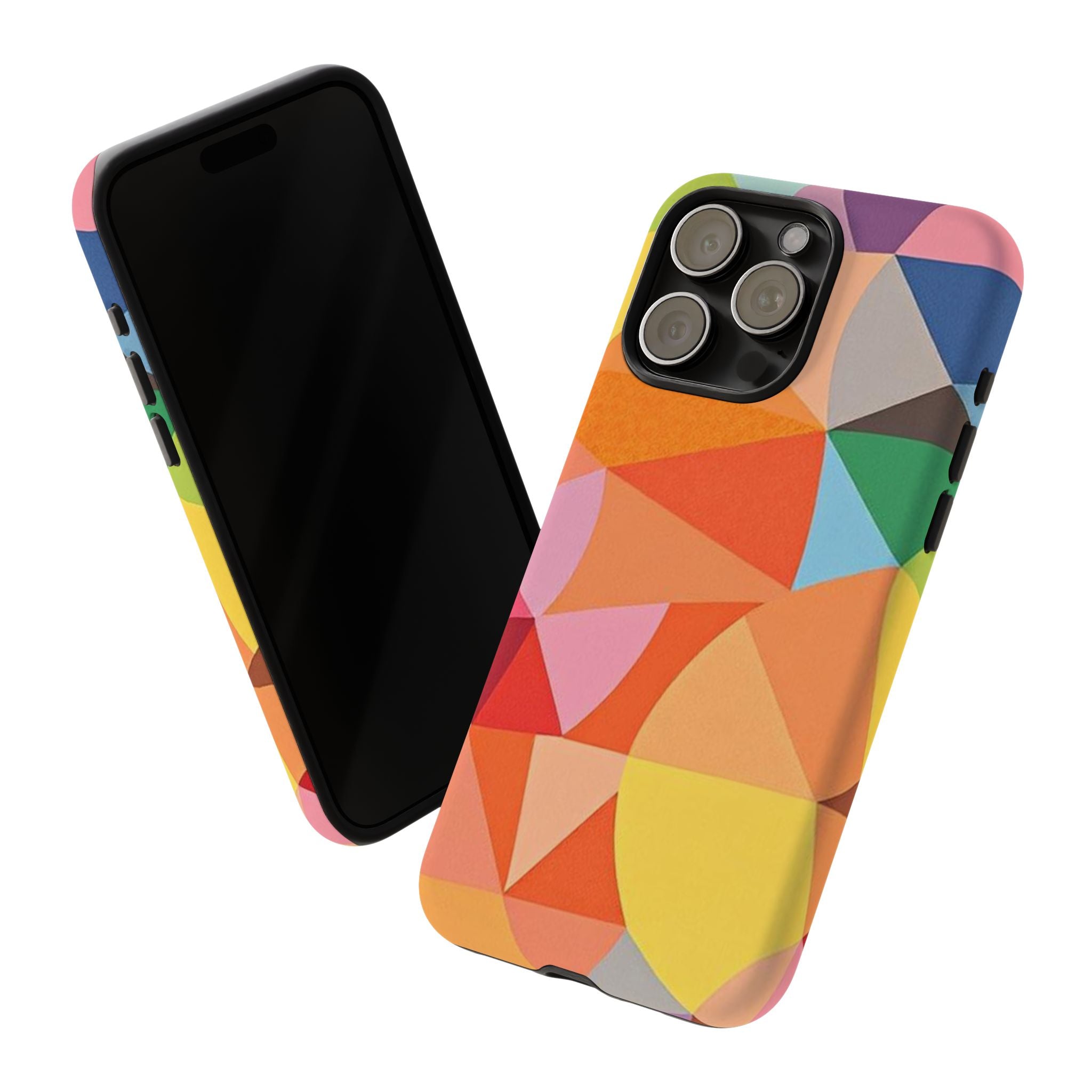 Colorful Geometric Tough Phone Case for iPhone