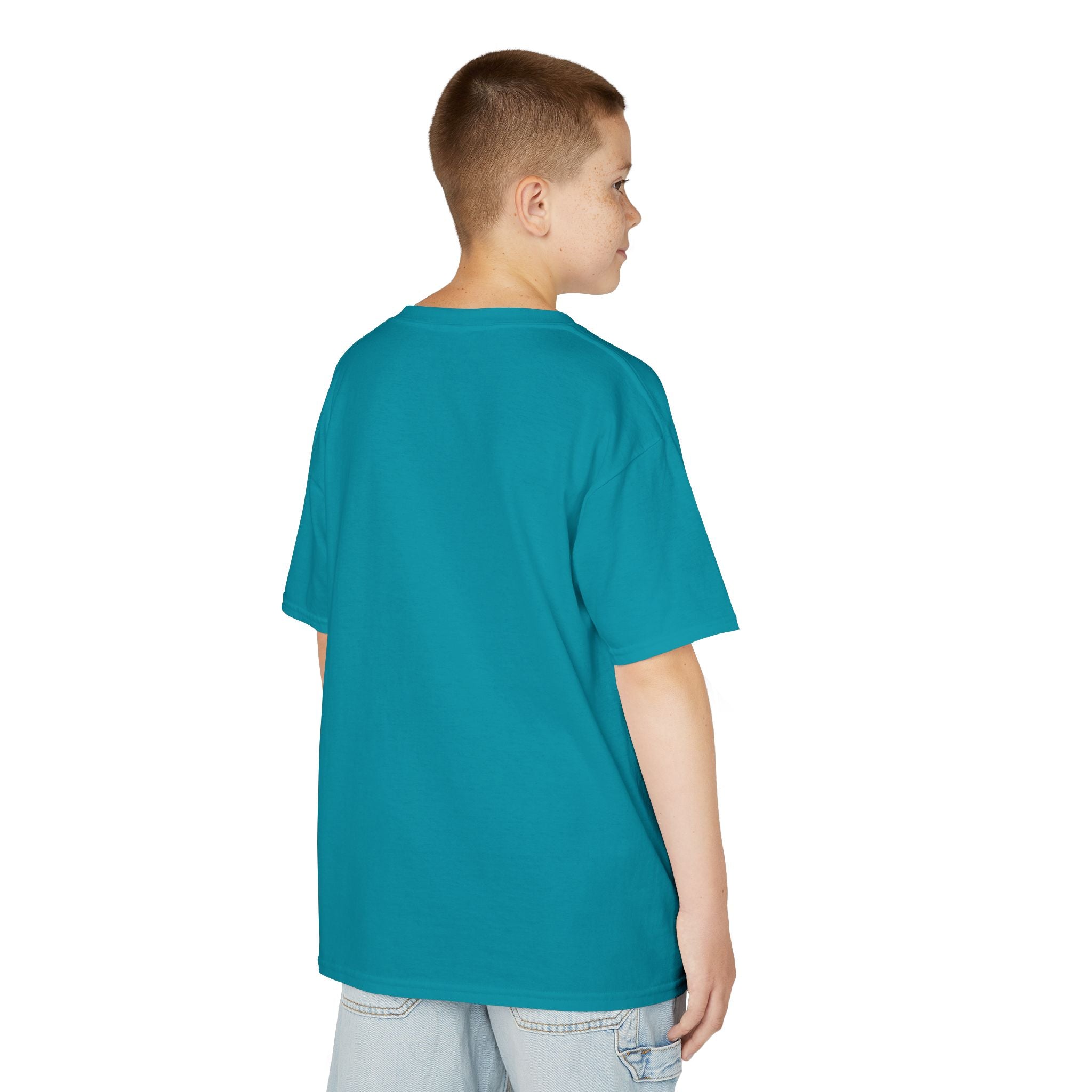 Colorful Fractal Tiger Kids Heavy Cotton Tee