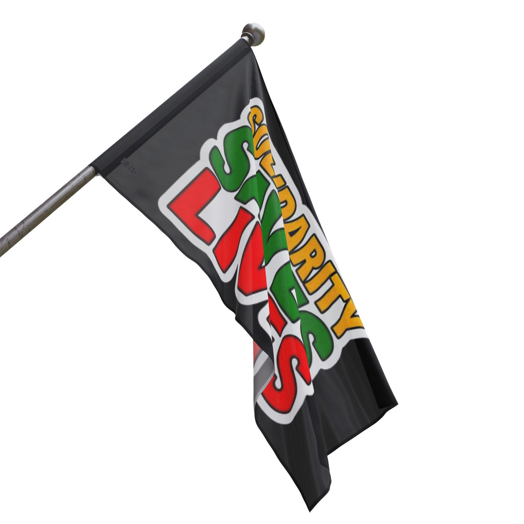 Solidarity Saves Lives - Protest Flag