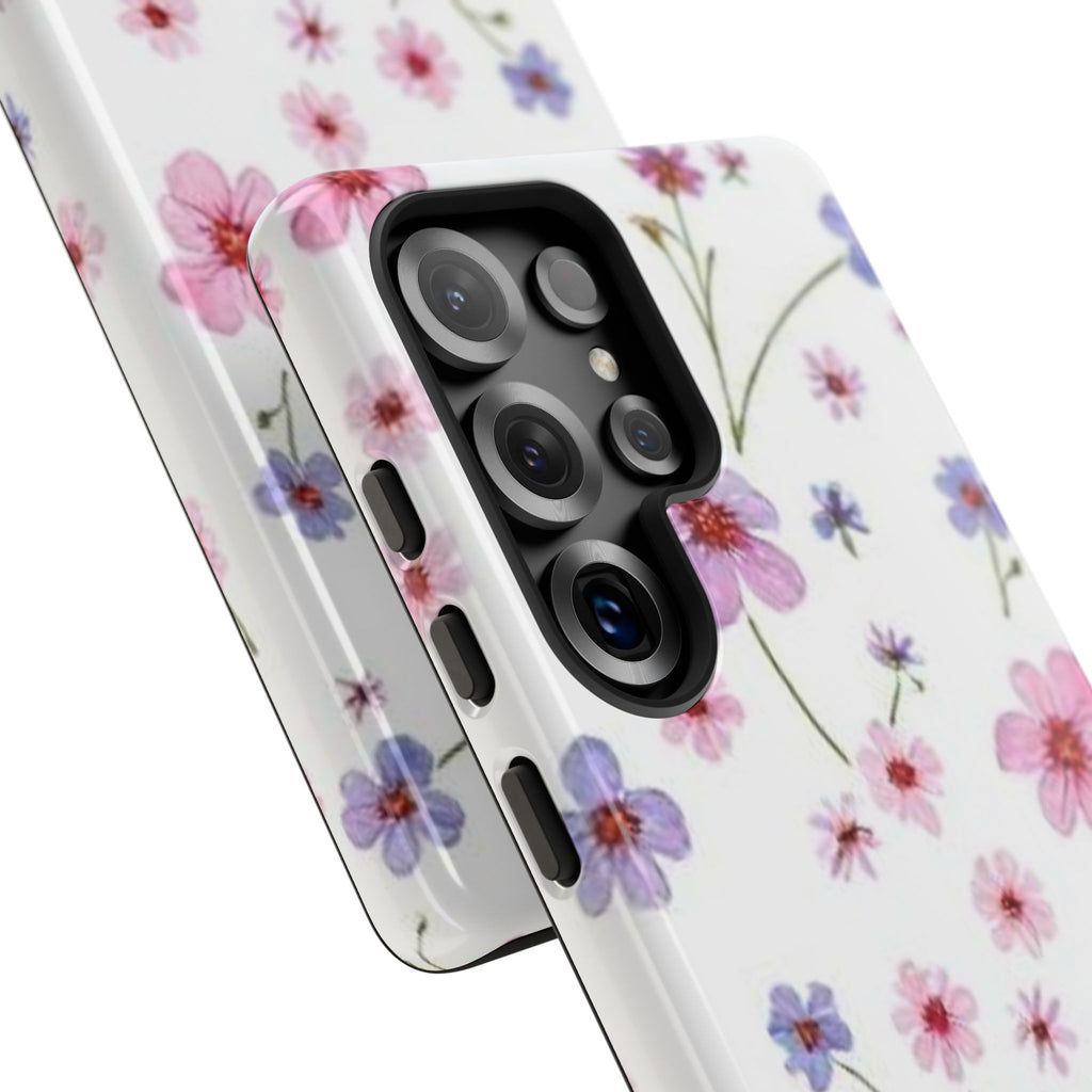 Pink Wildflower Tough Case for Android