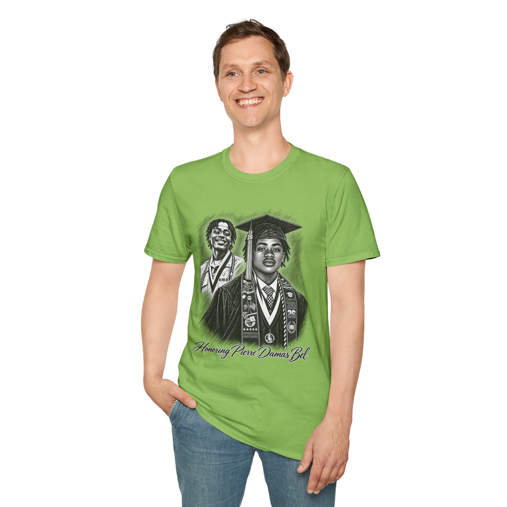 Double Portrait Front - In Memory of Pierre Damas Bel T-Shirt