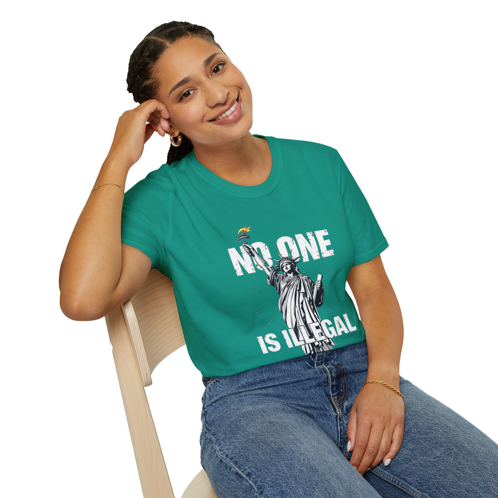 No One Is Illegal Graphic T-shirt