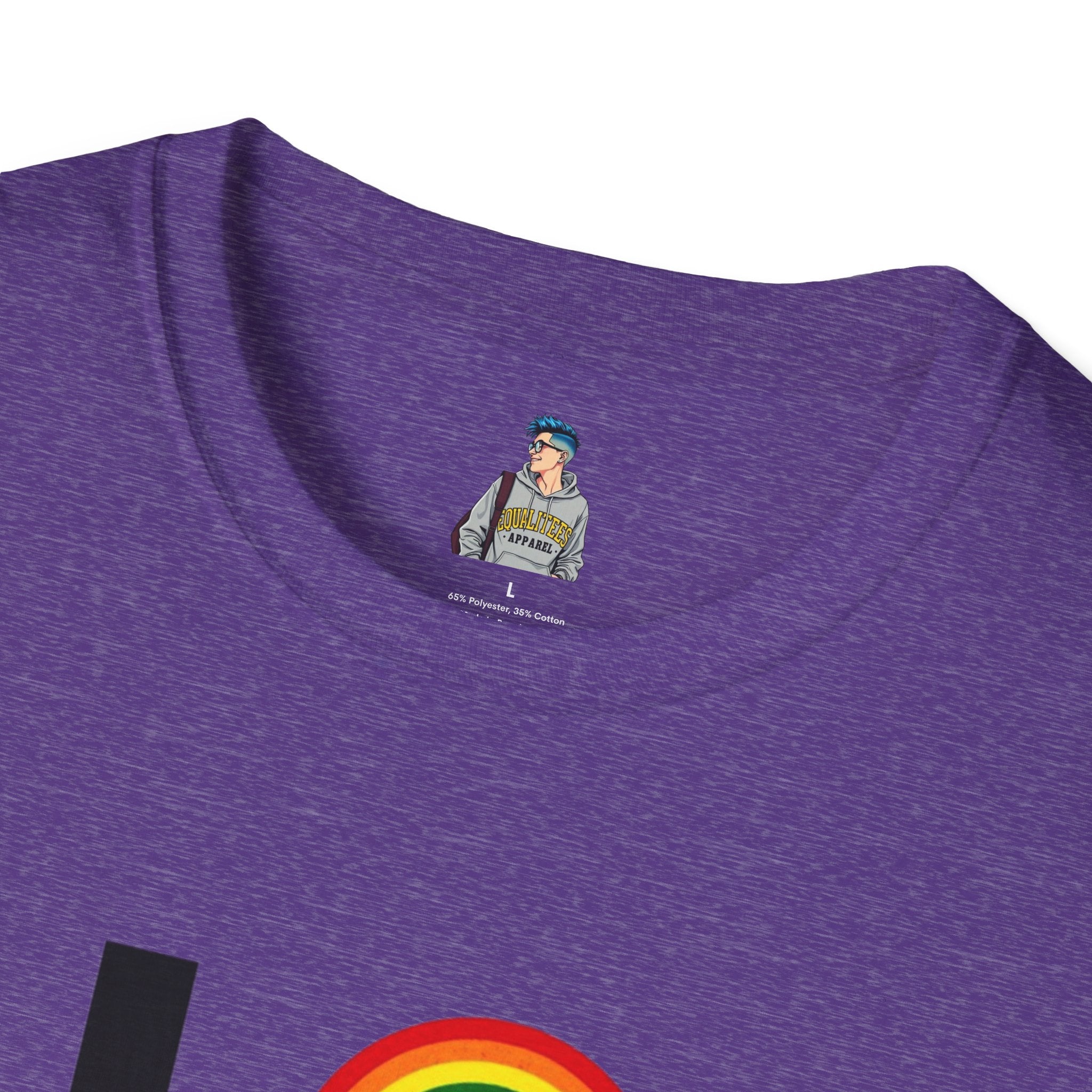 Vibrant LOVE Design for Pride Unisex Softstyle T-Shirt