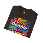 Queer Pride T-Shirt — "Some People Are Queer. Get Over It." Rainbow Graphic