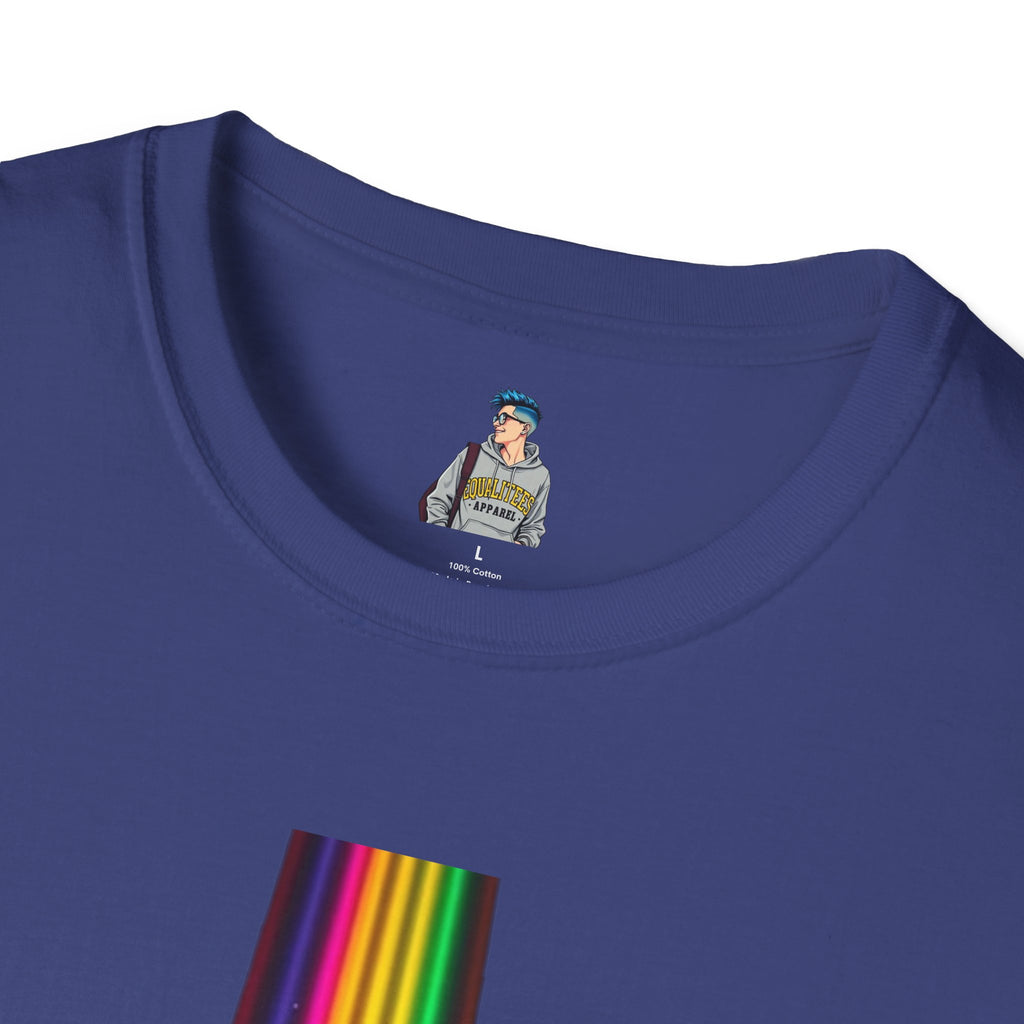 Unisex Softstyle T-Shirt - LGBTQ+ Empowerment T-Shirt: Conversion Therapy is Torture & We All Belong