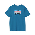 Live and Let Live Safety Pin Unisex Softstyle T-Shirt - Casual LGBTQ+ Pride Tee