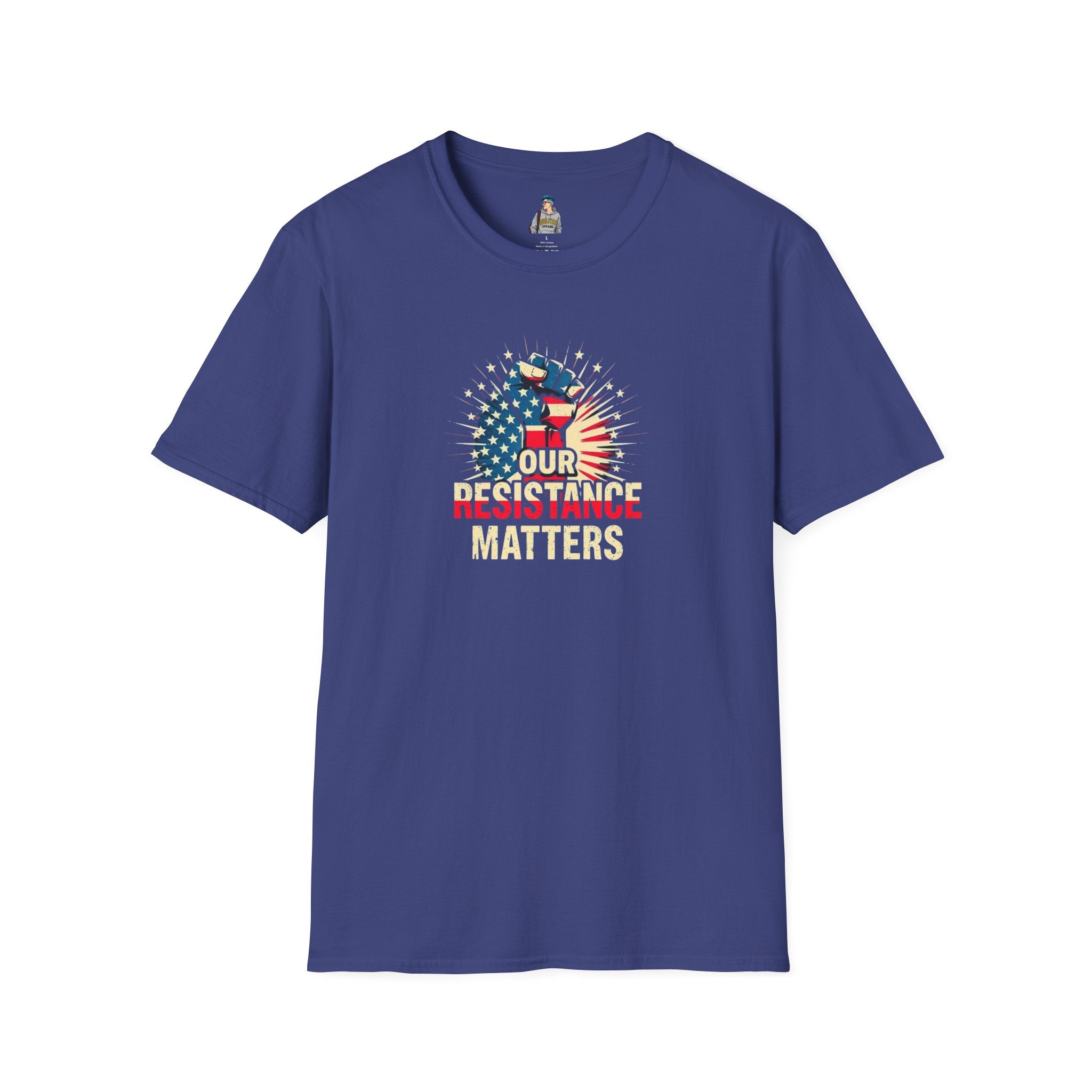 Patriotic Activism T-Shirt - Our Resistance Matters & Save Democracy Designs