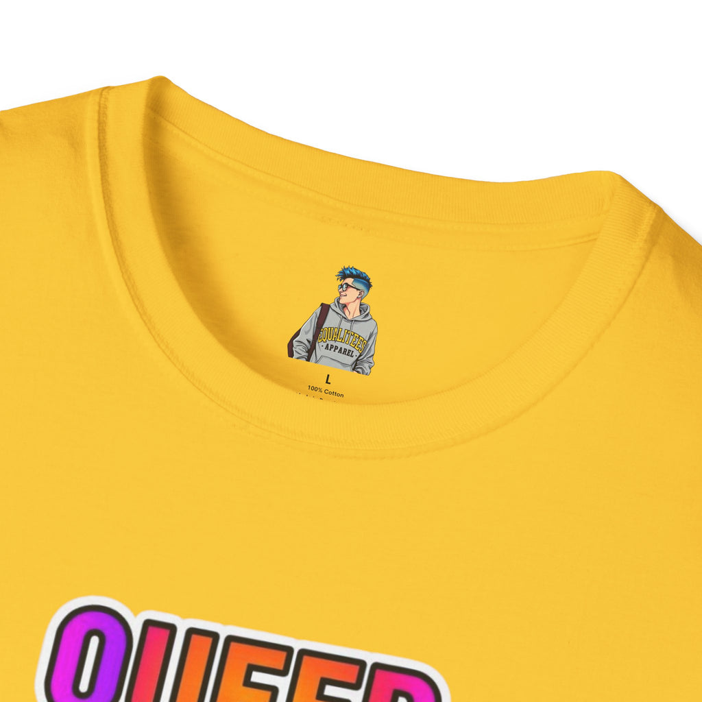 Queer Youth Exist T-Shirt | Unisex Softstyle Tee for Pride Events & Everyday Wear
