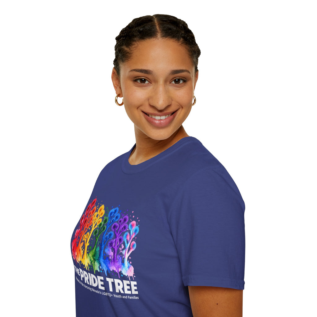 Pride Tree Las Vegas White Text T-shirt