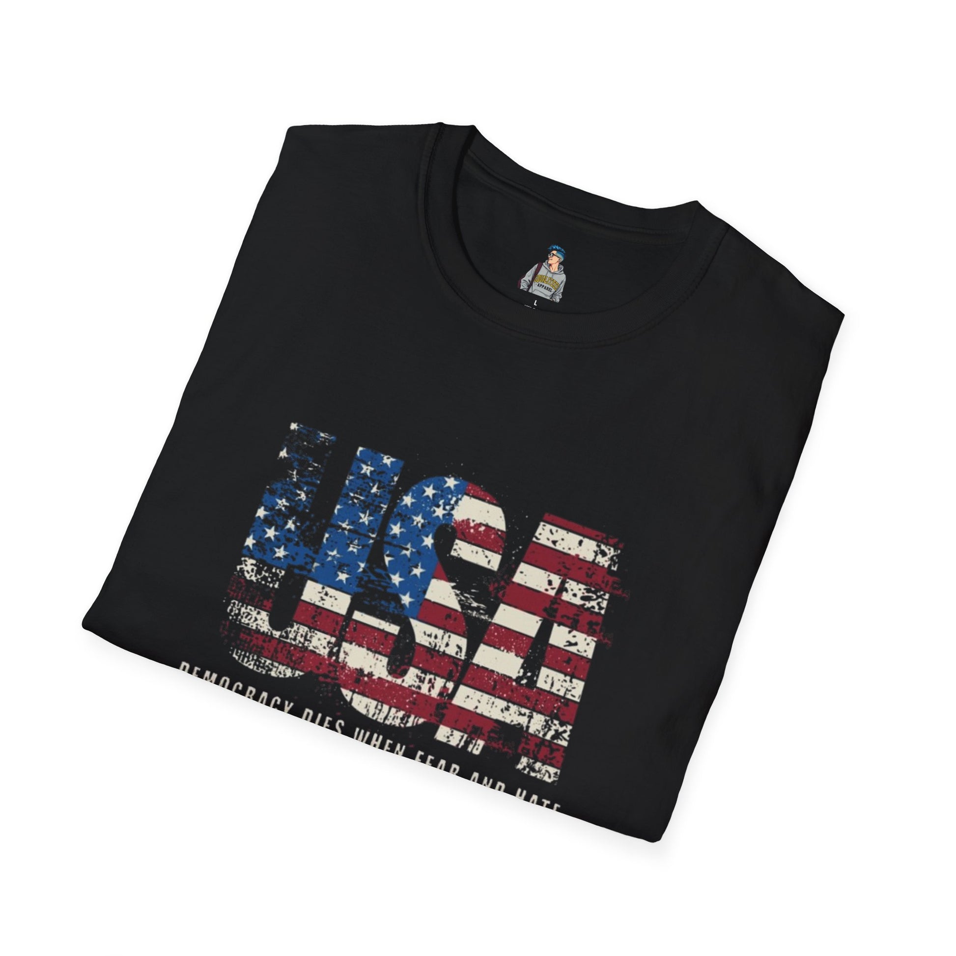 USA Democracy Statement Unisex Softstyle T-Shirt