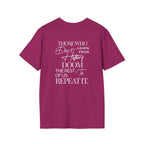 Patriotic Unisex Softstyle T-Shirt - "USA" & History Quote Design