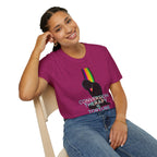 Unisex Softstyle T-Shirt: "Conversion Therapy is Torture" & "We All Belong" - LGBTQ+ Empowerment Tee