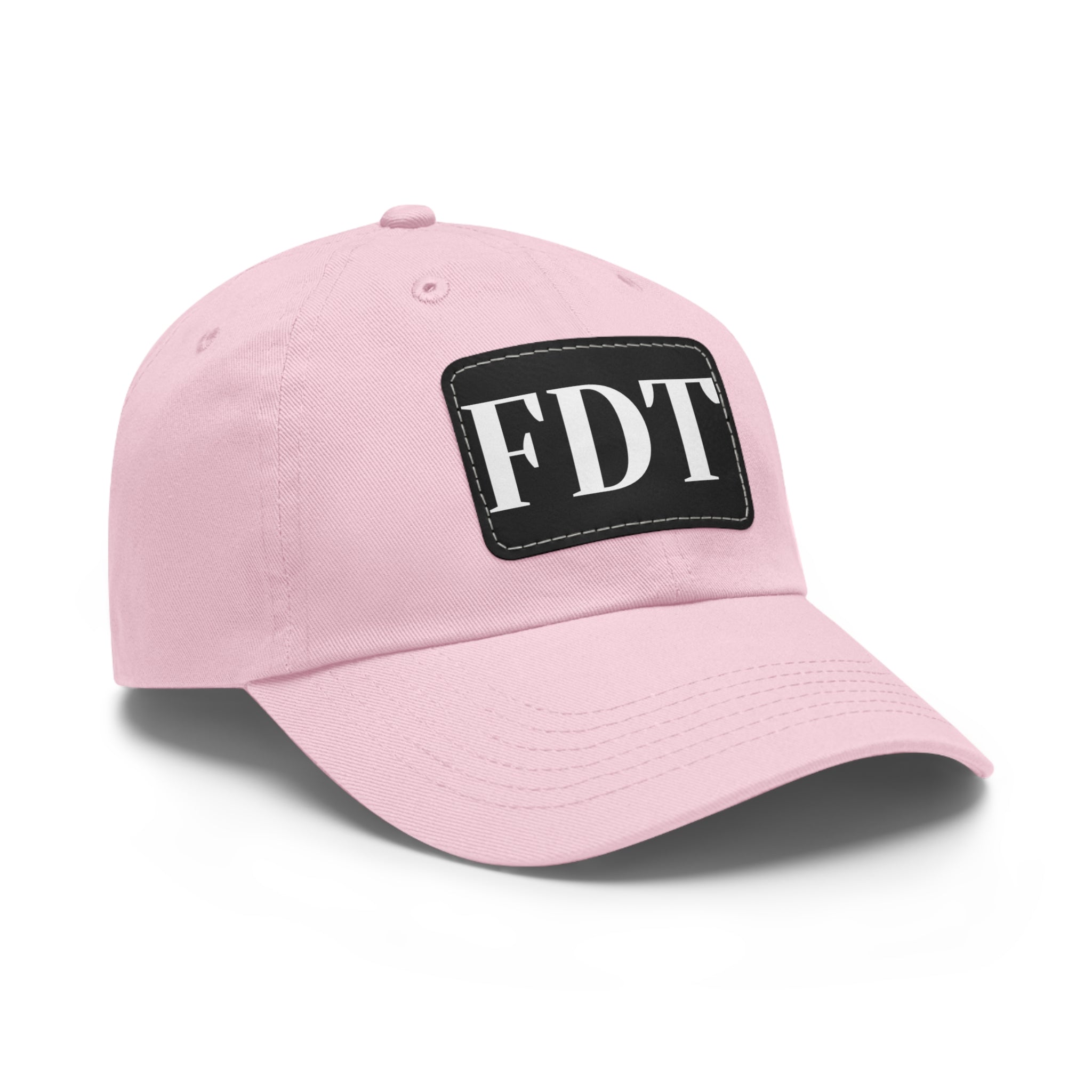 Stylish Dad Hat with FDT Leather Patch - Casual Sun Protection for Dads