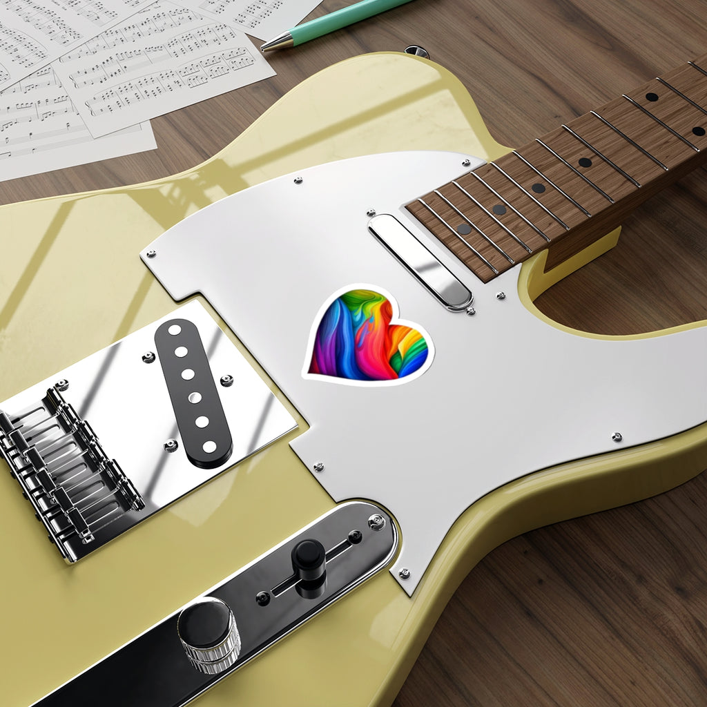 Die-Cut Stickers - Rainbow Heart