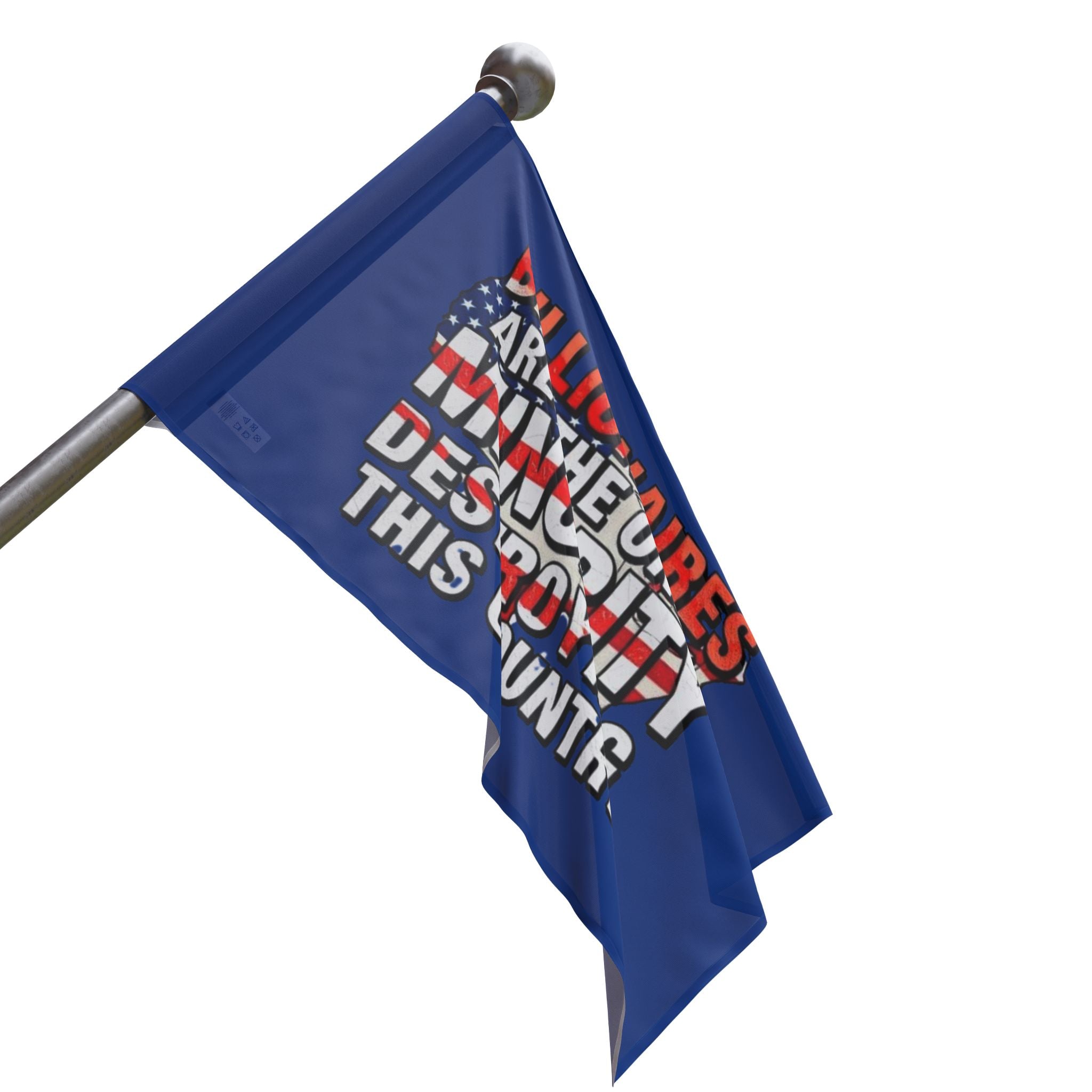 Billionaires Are the Only Minority Destroying This Country - Protest Flag