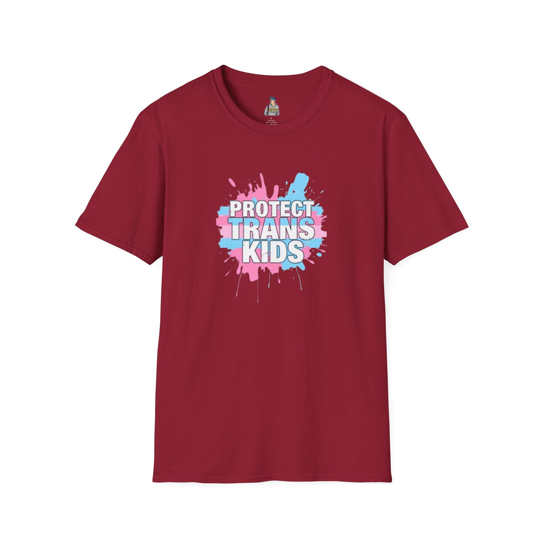 Protect Trans Kids Unisex Softstyle T-Shirt - Supportive LGBTQ+ Apparel