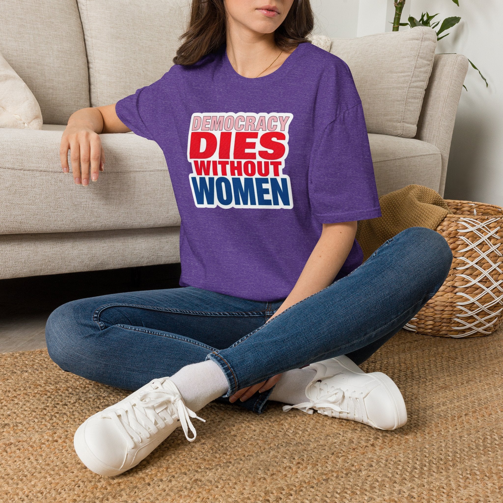 Democracy Dies Without Women Unisex Softstyle T-Shirt