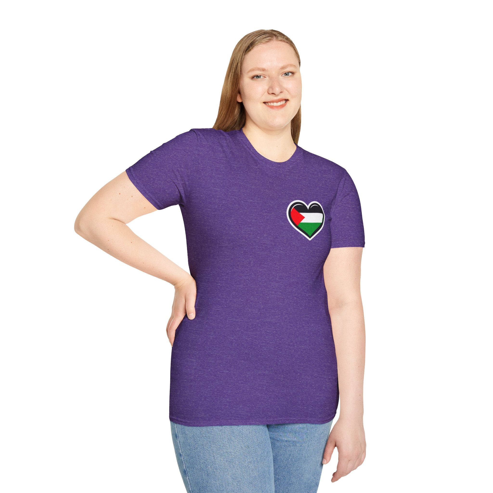 Unisex Softstyle T-Shirt: Stand with Gaza & We Are All Palestine Graphic Tee