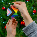 Pride Celebration Ceramic Ornaments - 4 Colorful Shapes
