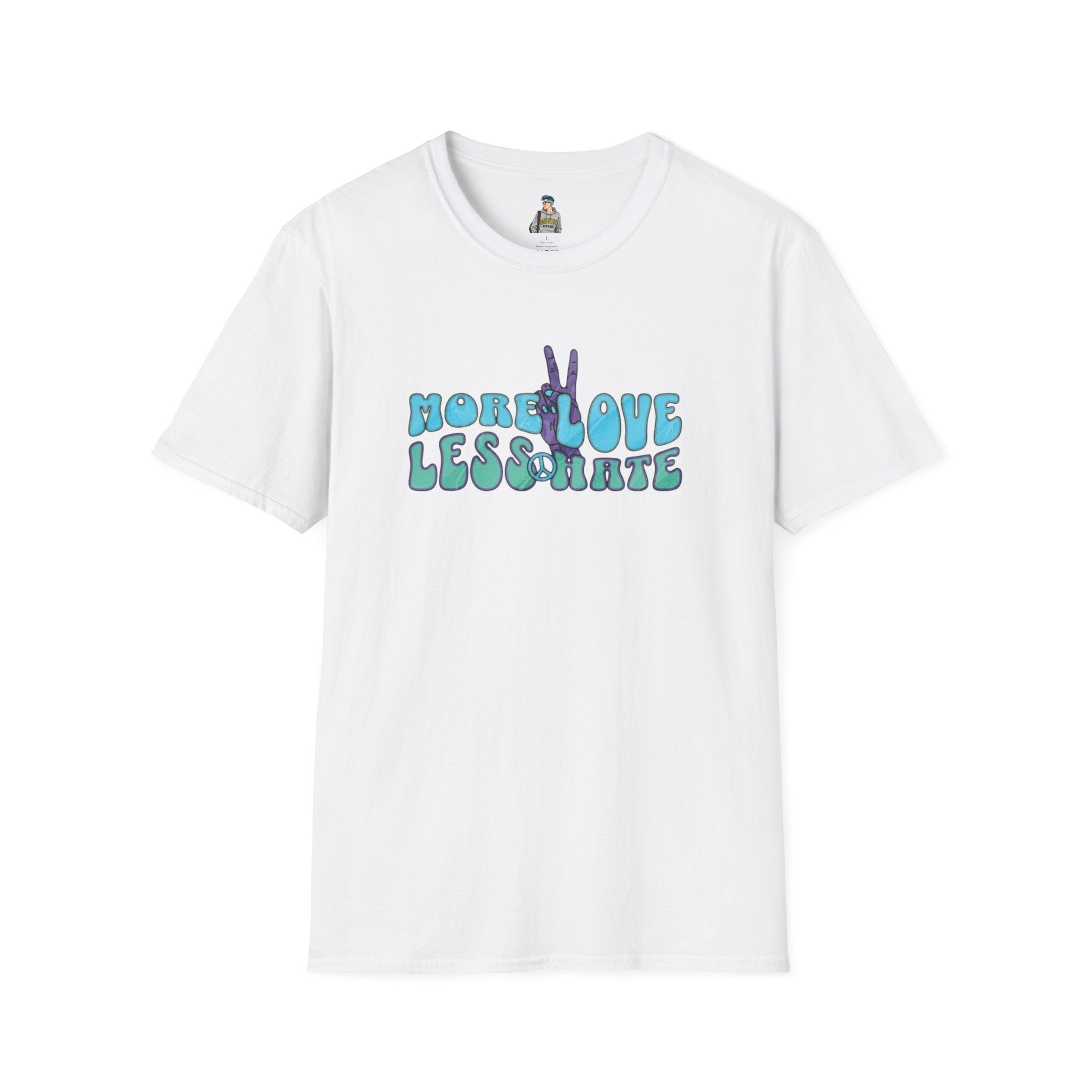 More Love Less Hate Unisex Softstyle T-Shirt