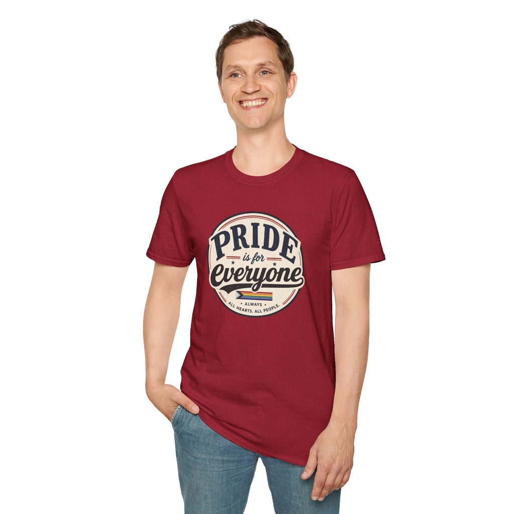 Pride Is for Everyone T-Shirt — Inclusive Retro Pride Tee