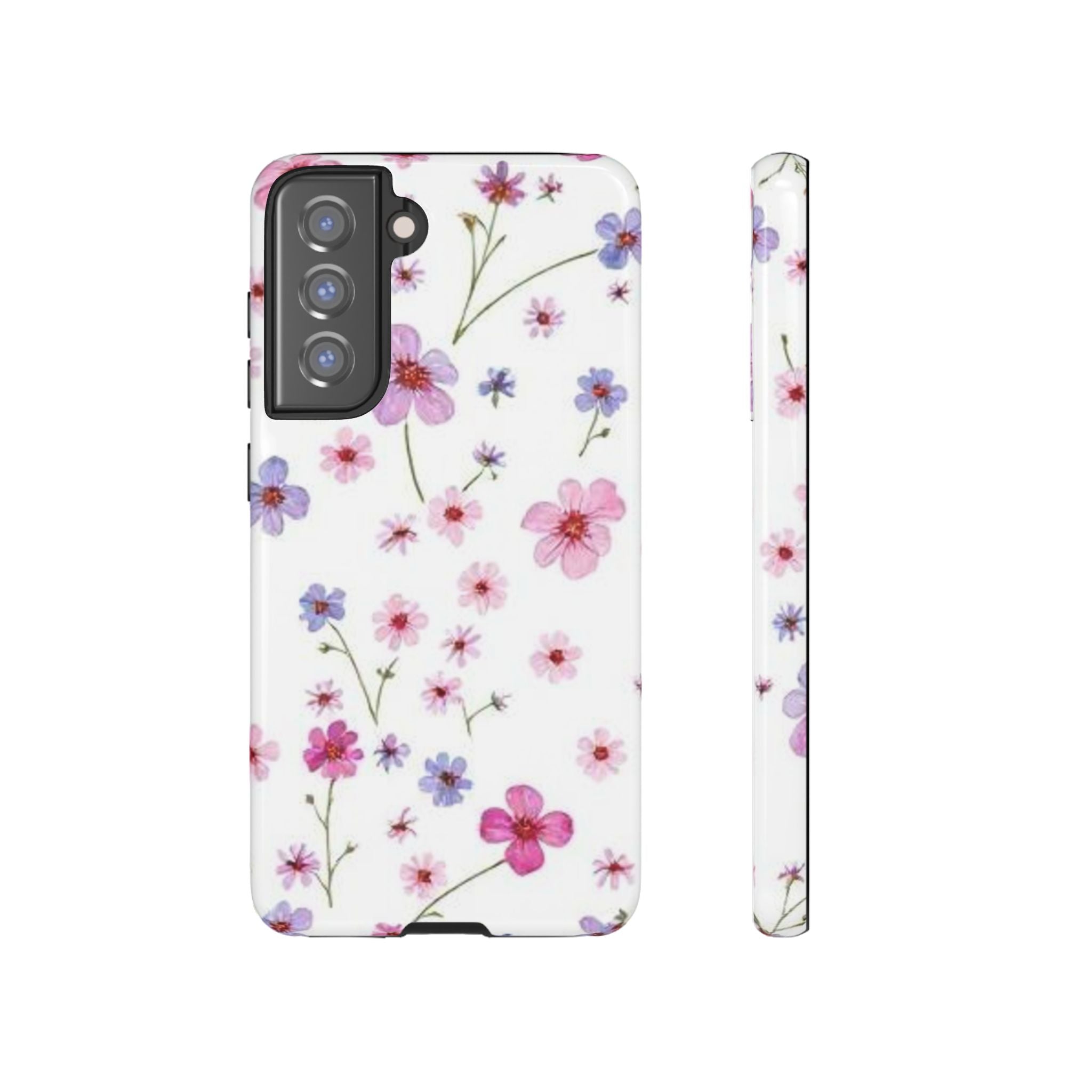 Pink Wildflower Tough Case for Android