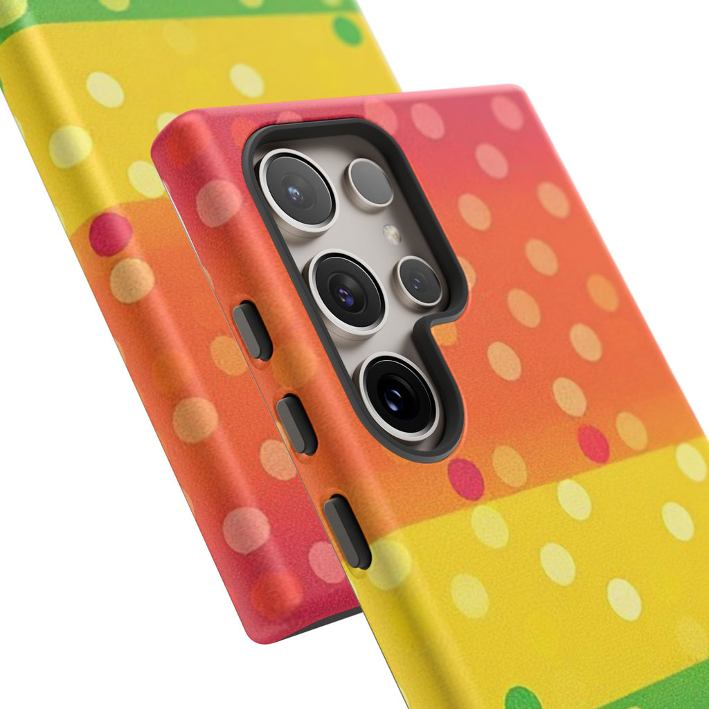 Rainbow Polka-Dot Tough Case for Android