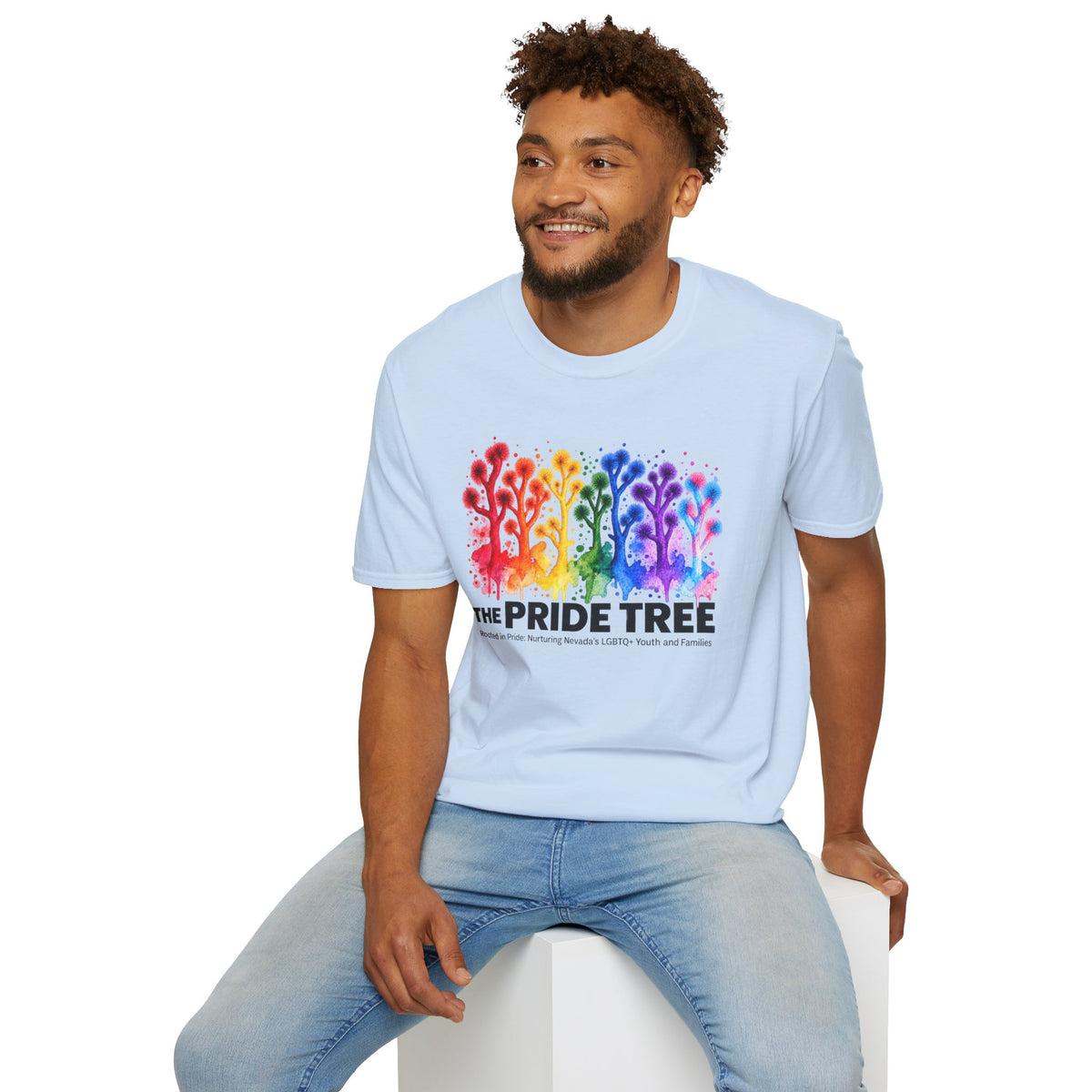 Pride Tree Las Vegas T-Shirt - Black Text