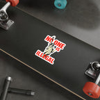 Die-Cut Stickers -No One Is Illegal Lady Liberty