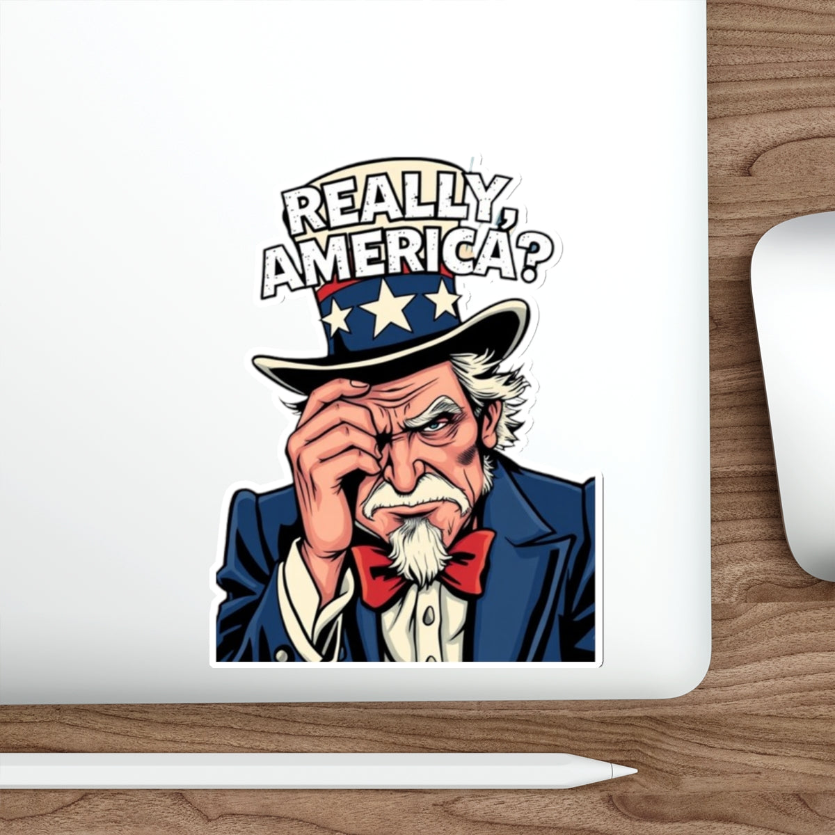 Die-Cut Stickers - Embarrassed Uncle Sam