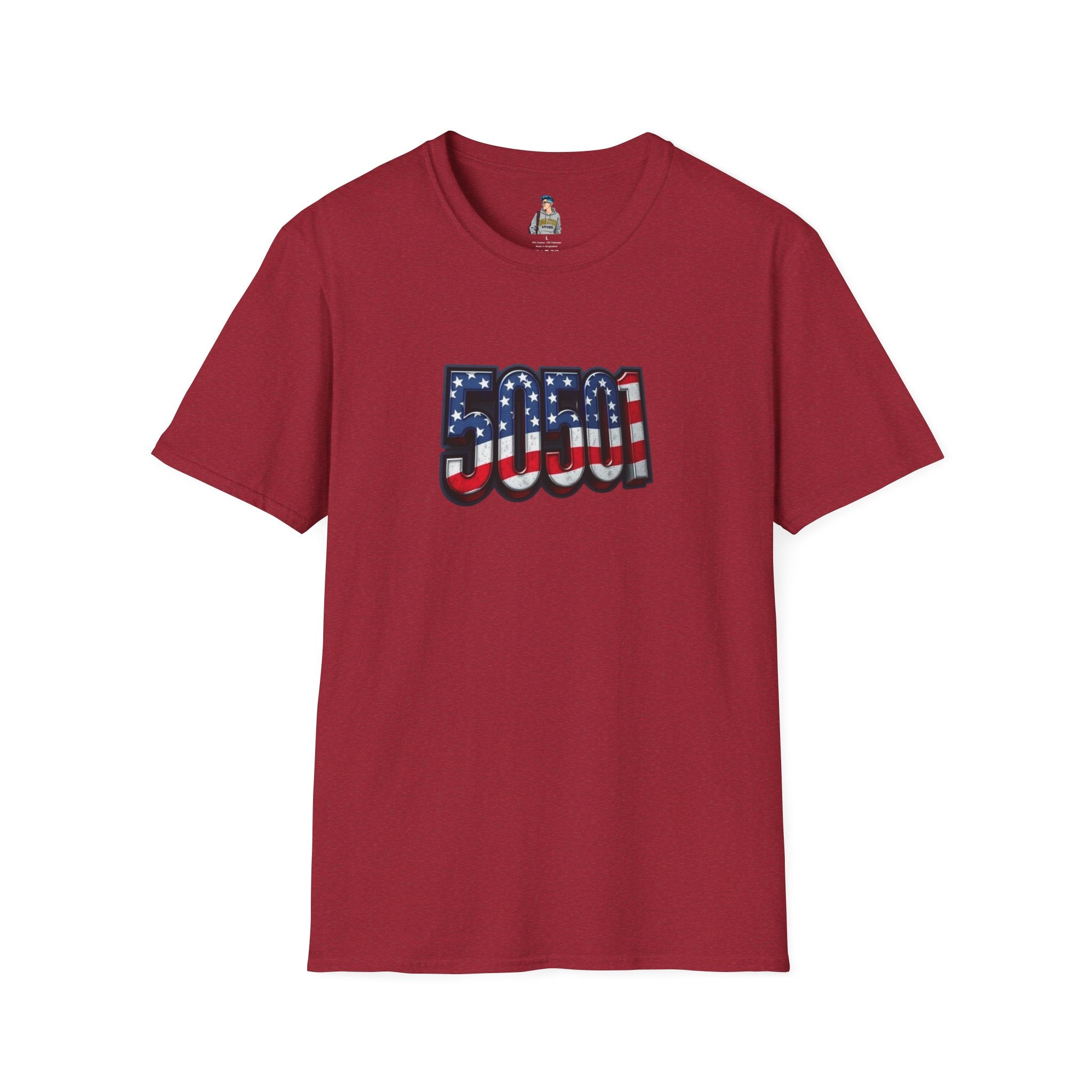 Patriotic Unisex T-Shirt - 50501 We The People Rise - American Flag Design