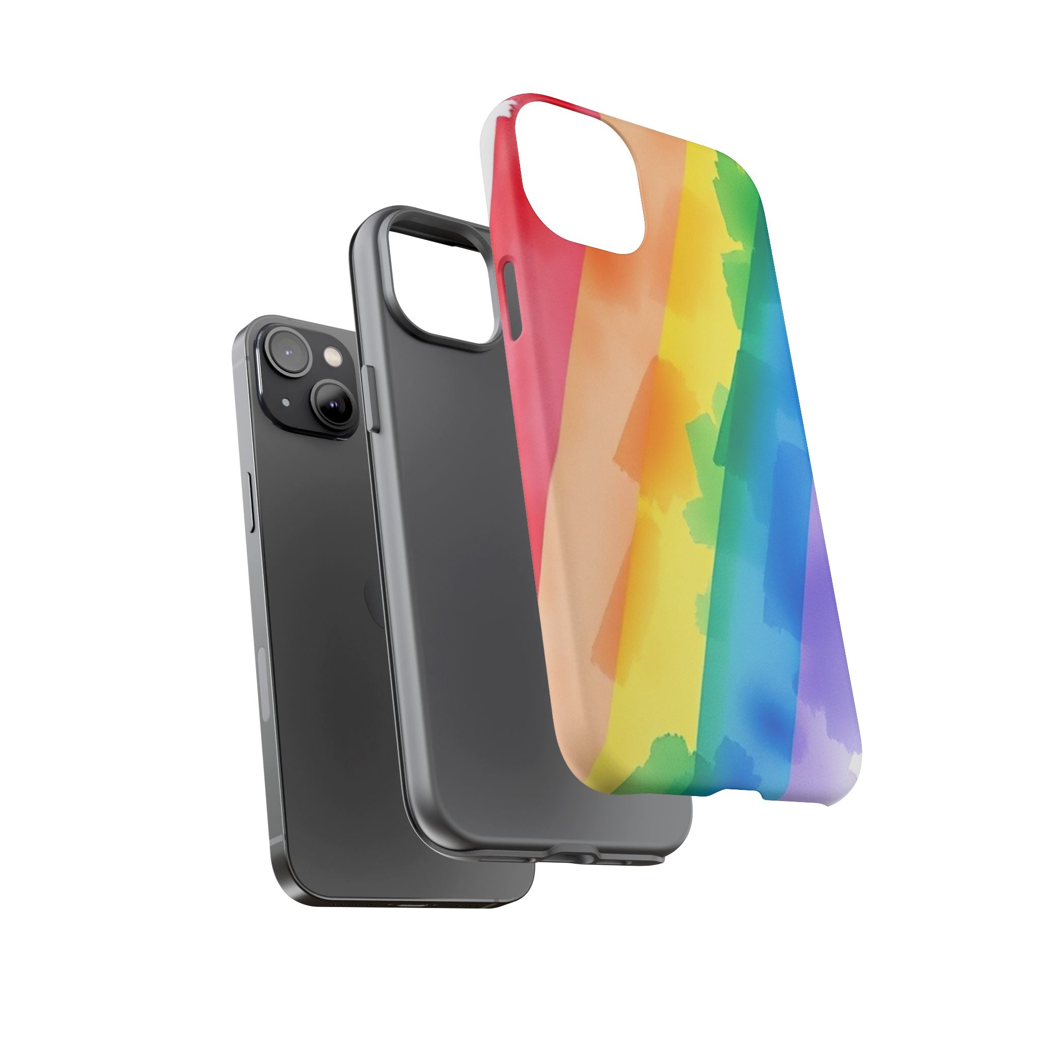 Rainbow Watercolor Art Tough Cases For Android & iPhone