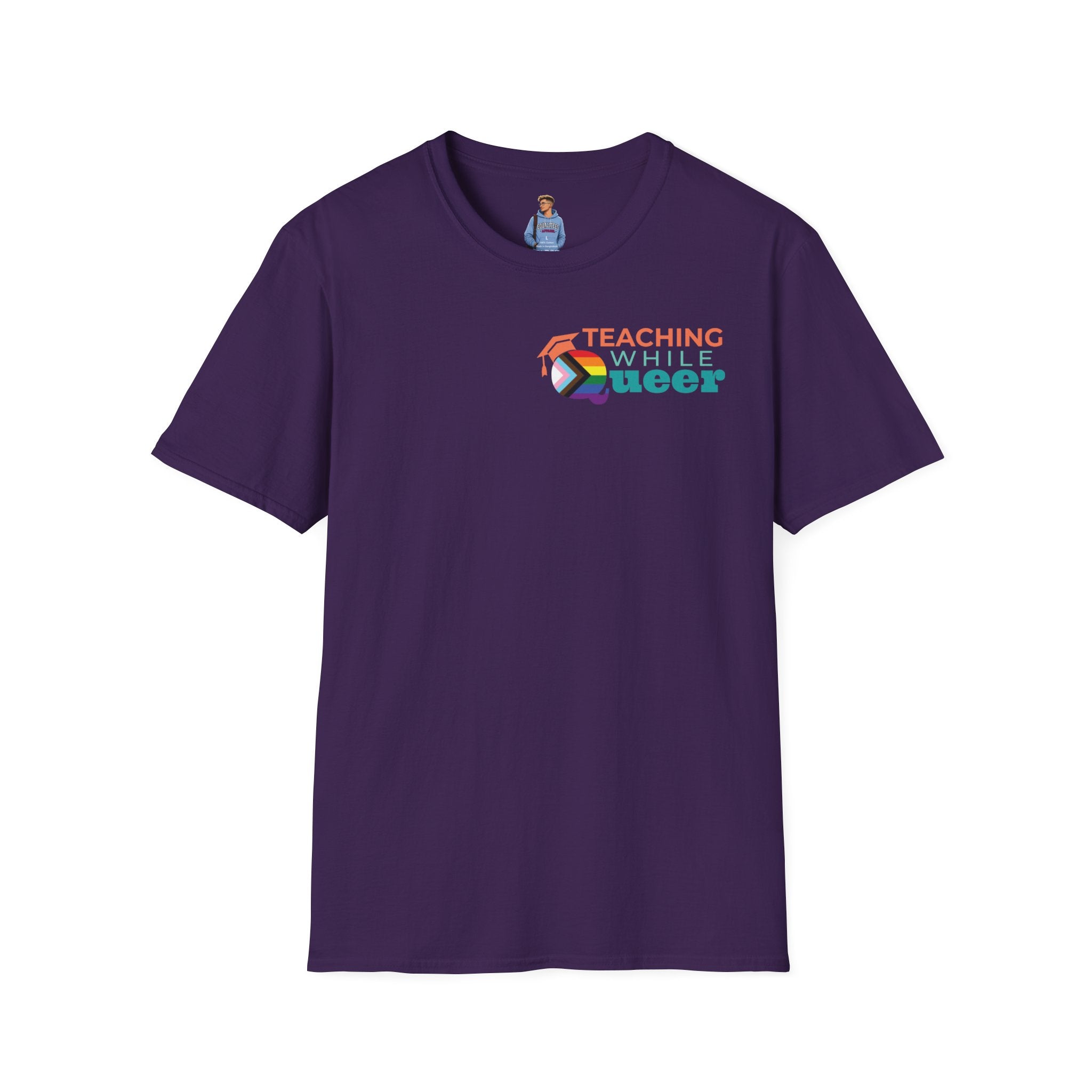 TWQ - Teaching While Queer Unisex Softstyle Logo T-shirt