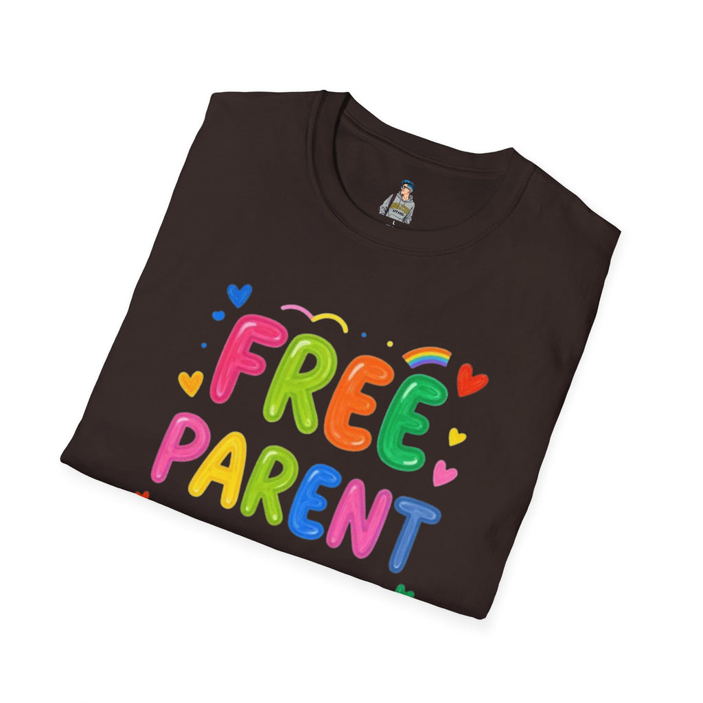 Free Parent Hugs T-Shirt — Colorful Affirming Pride