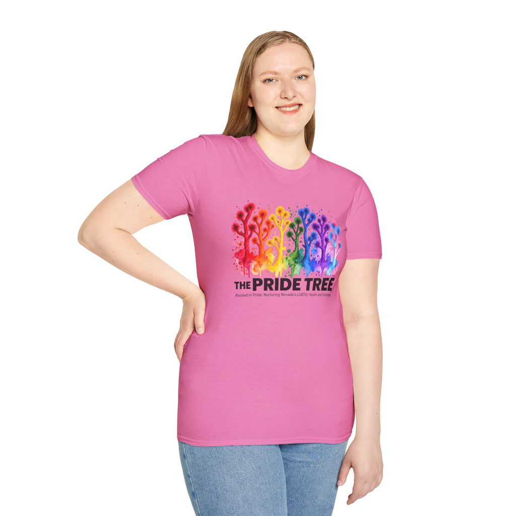 Pride Tree Las Vegas T-Shirt - Black Text