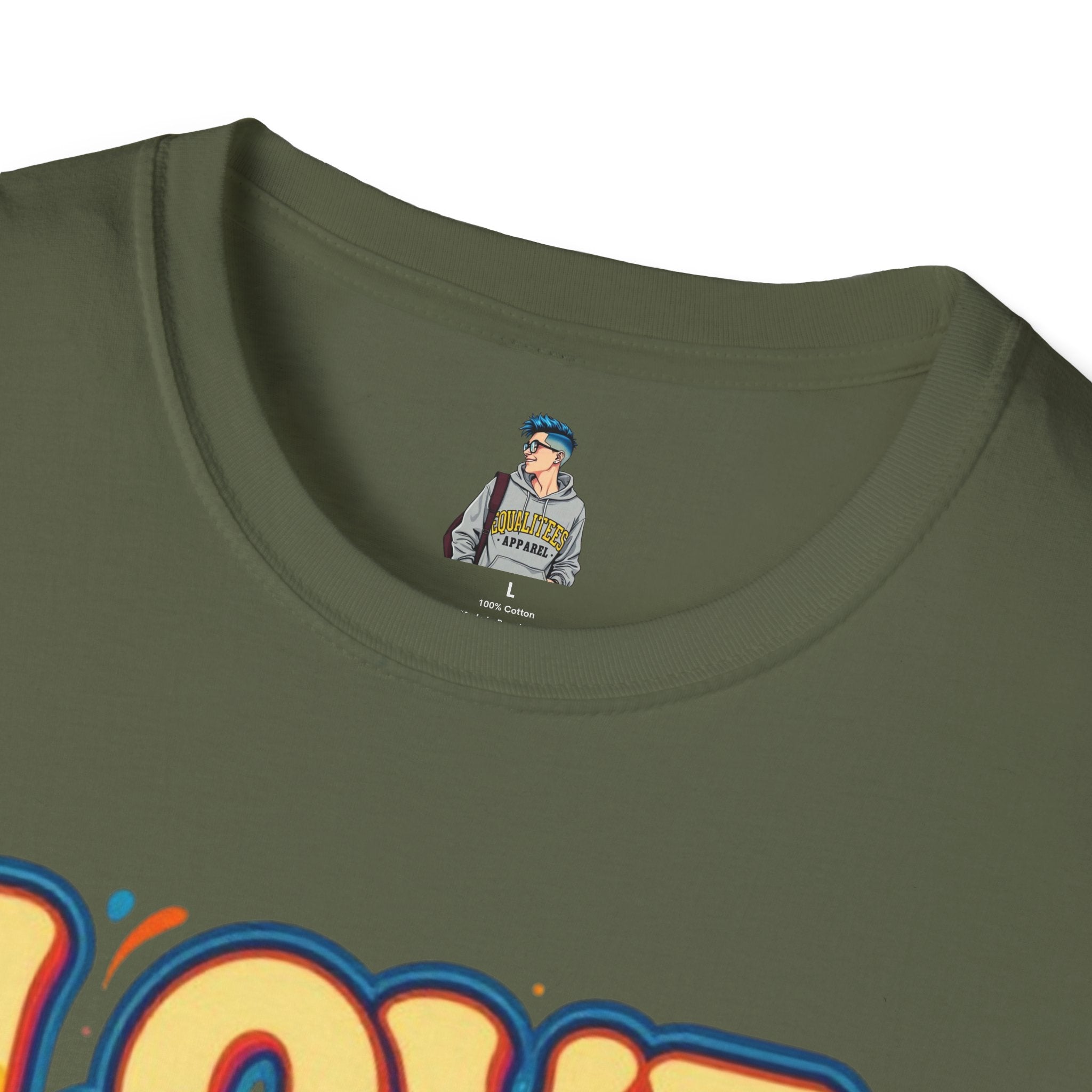 T-Shirt — "Love & Let Love" Retro Rainbow Peace Tee