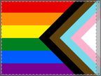 Inclusive Rainbow Pride Double Sided Flag - Celebrate Inclusivity and Diversity